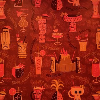 Stowaway - Awesome wallpaper in the men's room! - Tiki Bars Near Me - Tustin, California