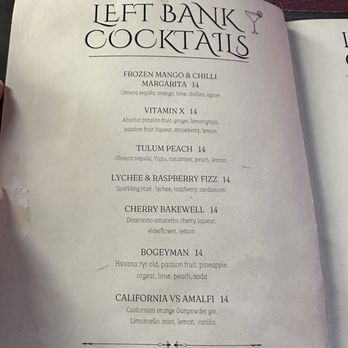 Left Bank - Cocktail Bars Near Me - Kilkenny, KK