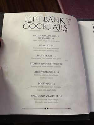 Menu photo 1 Left Bank Kilkenny, KK