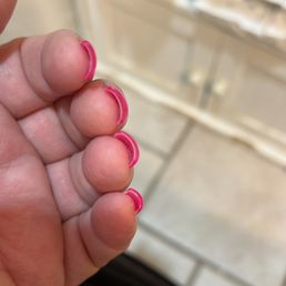 Tips of fingers