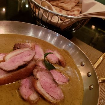 Junoon - Tellicherry duck with lacha paratha - Indian Near Me - New York, New York Junoon - Tellicherry duck with lacha paratha - Indian Near Me - New York, New York