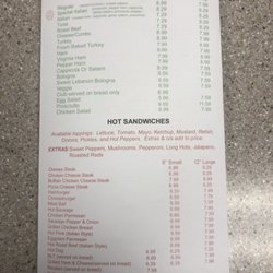 Marrone Delicatessen - Menu page 2