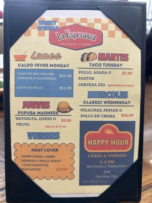 Menu photo 3 La Esperanza Restaurant and Bakery Torrance, CA Menu photo 3 La Esperanza Restaurant and Bakery Torrance, CA