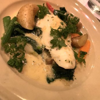 Chez Panisse - Halibut with snap peas and carrots. - New American Near Me - Berkeley, California Chez Panisse - Halibut with snap peas and carrots. - New American Near Me - Berkeley, California