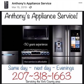 Anthony’s Appliance Service - 30 years experience - Appliances & Repair Near Me Anthony’s Appliance Service - 30 years experience - Appliances & Repair Near Me