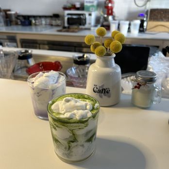 Un Caffe - Einspanner Matcha & Ube Latte - Coffee & Tea Near Me - Houston, Texas Un Caffe - Einspanner Matcha & Ube Latte - Coffee & Tea Near Me - Houston, Texas