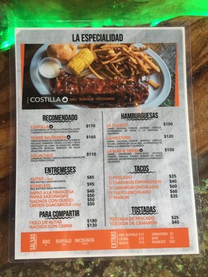 Menu photo 2 La Incognita Tijuana, BCN Menu photo 2 La Incognita Tijuana, BCN