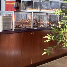 Backside of the counter where you can get food both sides Backside of the counter where you can get food both sides