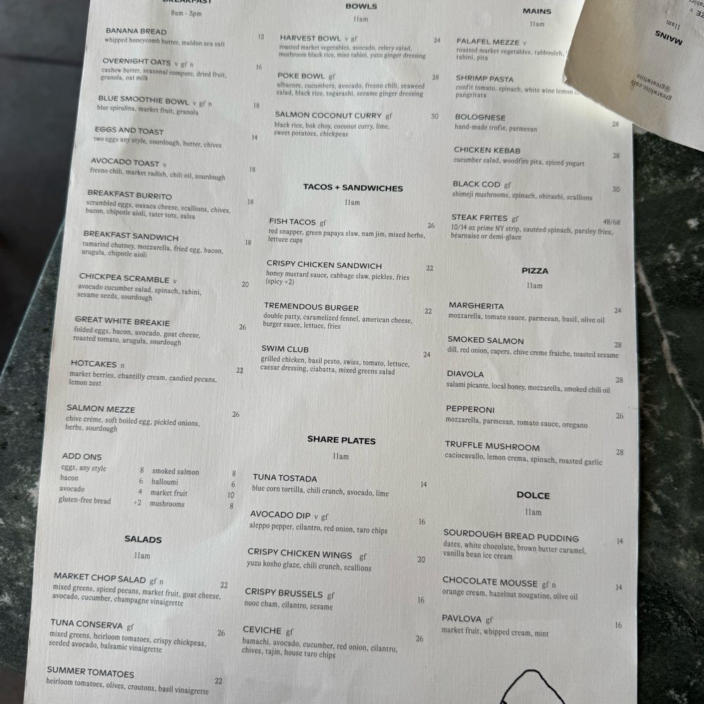 Great White - Menu - Cafes Near Me - Los Angeles, California