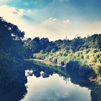 River Legacy Parks - View from a bridge mid trail - Hiking Near Me - Arlington, Texas River Legacy Parks - View from a bridge mid trail - Hiking Near Me - Arlington, Texas