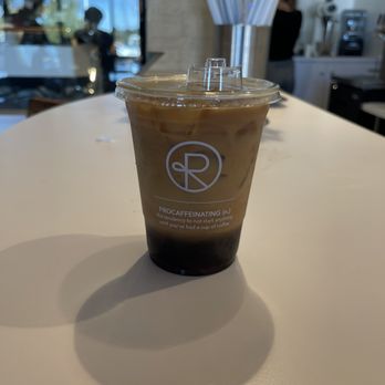 Reborn Coffee - Colombian cold brew, oat milk, hazelnut - Coffee & Tea Near Me - Anaheim, California Reborn Coffee - Colombian cold brew, oat milk, hazelnut - Coffee & Tea Near Me - Anaheim, California