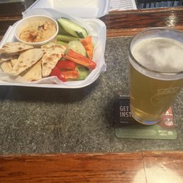 Beer And The Hummus Dip