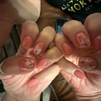 Modern Nails_Heath - My new set with flowers - Nail Salons Near Me - Heath, Ohio