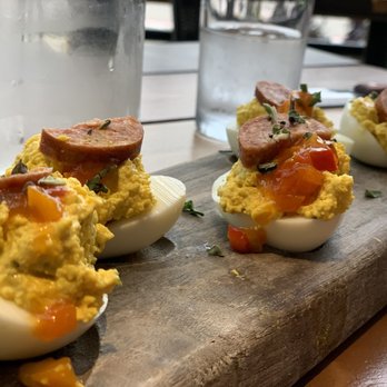 Whiskey Cake - Deviled Eggs - New American Near Me - Plano, Texas Whiskey Cake - Deviled Eggs - New American Near Me - Plano, Texas