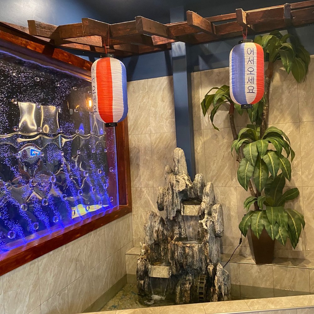Maple Korean BBQ - a waterfall and a potted plant - Barbeque Near Me - Oklahoma City, Oklahoma Maple Korean BBQ - a waterfall and a potted plant - Barbeque Near Me - Oklahoma City, Oklahoma