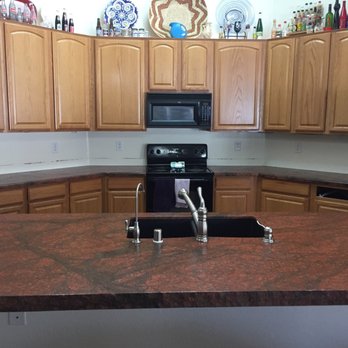 Red Dragon Granite With The Honed Or Leather Finish On The