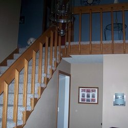 Eichers A+ Painting Service - Banister and spindles before painting.