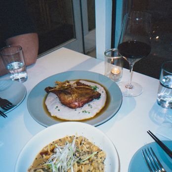 Yang’s Kitchen - Dan dan campanelle, Braised Duck Leg with Taro - Asian Fusion Near Me - Alhambra, California
