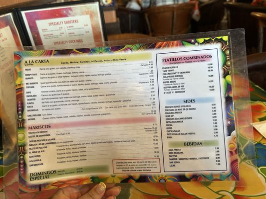 Menu photo 1 Los Gallitos Fort Bragg, CA