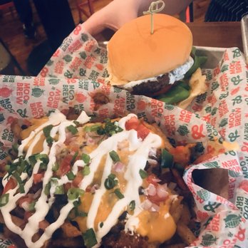 Moo & Brew - Burger and nacho fries - Beer Bar Near Me - Charlotte, North Carolina