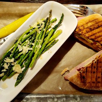 The Feed Sack - Super salty asparagus and panini sandwich - American Near Me - Aiken, South Carolina