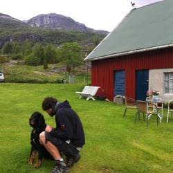Hauane Bed & Breakfast - Playing with the house pup in the yard