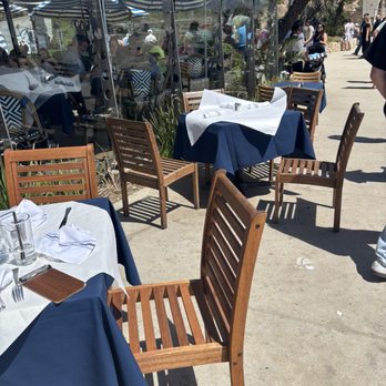 Boathouse at Hendry's Beach - Seating outside the patio area where we were in the direct sun - Seafood Near Me - Santa Barbara, California
