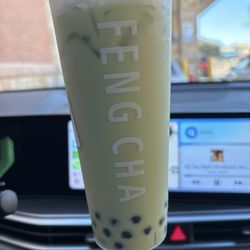 FENG CHA - Forney - Matcha latte with boba