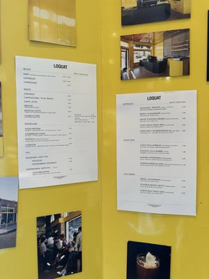 Menu photo 7 Loquat Coffee Los Angeles, CA