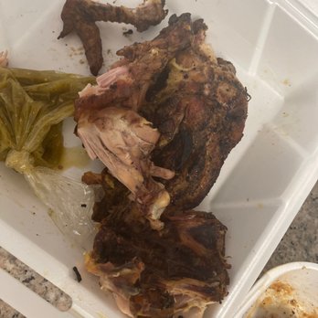 El Potrero Meat Market - Excuse the look of My Half eaten half of a chicken. I think it was 5.99 for half a chicken and salsa in the little bag - Meat Shops Near Me - South Gate, California El Potrero Meat Market - Excuse the look of My Half eaten half of a chicken. I think it was 5.99 for half a chicken and salsa in the little bag - Meat Shops Near Me - South Gate, California