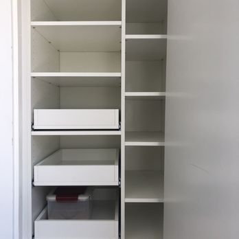 Quality Closets Designs - Pantry with space for rice container - Home Organization Near Me - Santa Clara, California