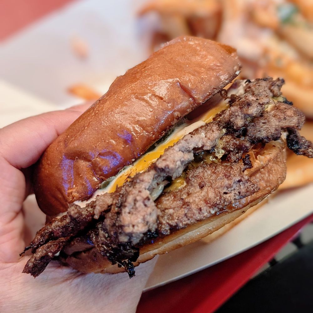 The Kroft - Double Wagyu cheese burger. Very good and well seasoned. - Burgers Near Me - Los Angeles, California The Kroft - Double Wagyu cheese burger. Very good and well seasoned. - Burgers Near Me - Los Angeles, California