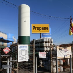 Norwood Bottled Gas - refill facility from parking lot