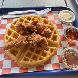 Chicken and Waffles from KuKri Chicken.