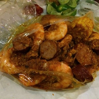 Claws - 1lb shrimp with 6 sausages & 1 corn shabang style - Cajun/Creole Near Me - Garden Grove, California