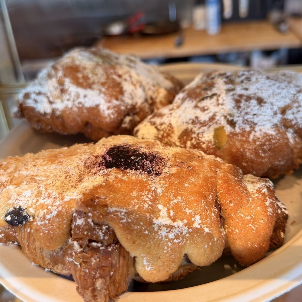 Zorek - Pistachio Berry Twice Bake Croissant - Cafes Near Me - San Bruno, California Zorek - Pistachio Berry Twice Bake Croissant - Cafes Near Me - San Bruno, California