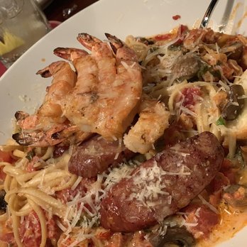Pappadeaux Seafood Kitchen - Pasta Mardi Gras Closeup - Cajun/Creole Near Me - Norcross, Georgia