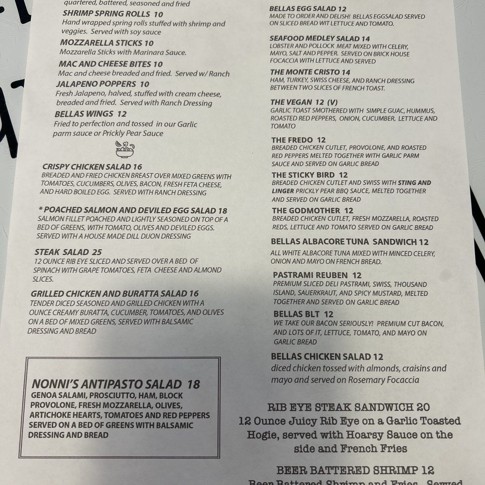 Bellas Cafe on Main Street - MENU - Cafes Near Me - Superior, Arizona