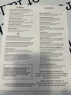 Menu photo 6 Bellas Cafe on Main Street Superior, AZ