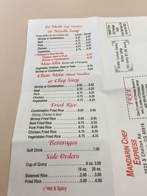 Menu photo 3 Mandarin Chef Express Colorado Springs, CO Menu photo 3 Mandarin Chef Express Colorado Springs, CO