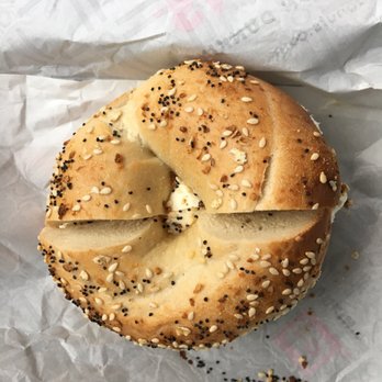 Dunkin' -  a bagel with sesame seeds - Donuts Near Me - Staten Island, New York