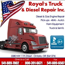 Royal's Truck And Diesel Repair - We fix anything on wheels!