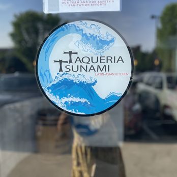 Taqueria Tsunami - a sticker on a window - Asian Fusion Near Me - Athens, Georgia Taqueria Tsunami - a sticker on a window - Asian Fusion Near Me - Athens, Georgia