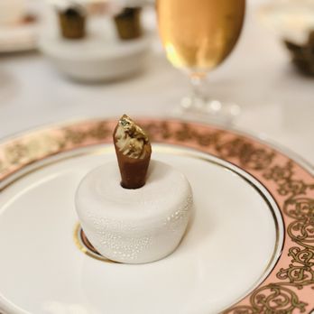 Acquerello - 12/28/2024 - amuse bouche duck mousse cone - Italian Near Me - San Francisco, California Acquerello - 12/28/2024 - amuse bouche duck mousse cone - Italian Near Me - San Francisco, California