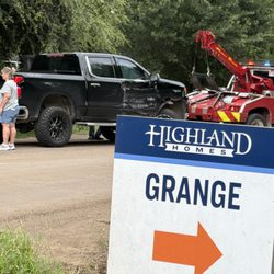 Katy Police Department - The photo is of his father in-laws damaged truck by a coworker. An accident did not warrant the officer's conduct.