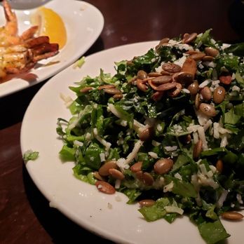 Wildfire - Kale and spinich salad with a side of grilled shrimp - American Near Me - Lincolnshire, Illinois