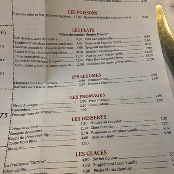 Bouillon Chartier - Menu - French Near Me - Paris, 75