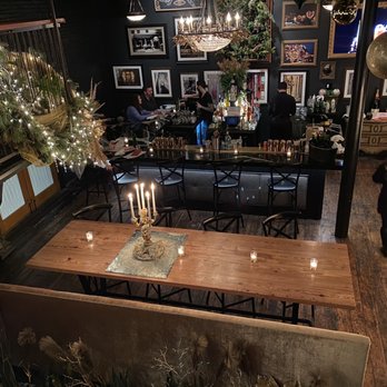 Via Vecchia - Back of restaurant (decorated for christmas) - Italian Near Me - Portland, Maine