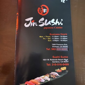 Jin Sushi - 11/5/20 - Japanese Near Me - Downey, California