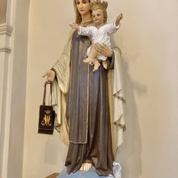 Basilica of the National Shrine of the Little Flower - Our Lady of Mount Carmel holding Christ Our Lord
